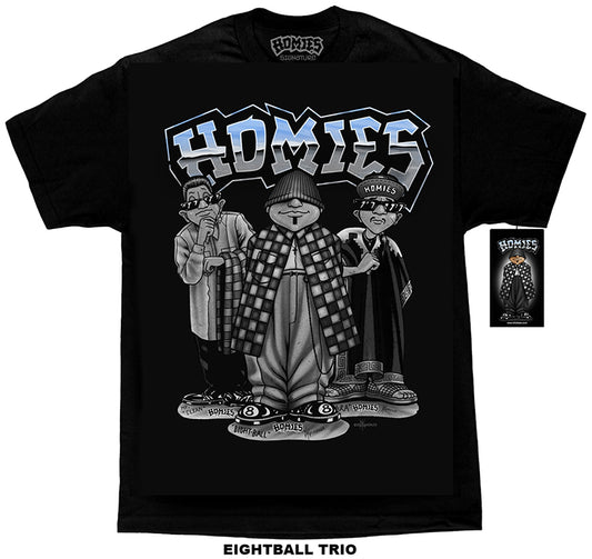 HOMIES SIGNATURE - EIGHTBALL TRIO - Men's MAX HWT Tee