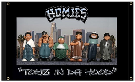 HOMIES -  3' X 5' - FLAG / BANNER - TOYZ IN DA HOOD