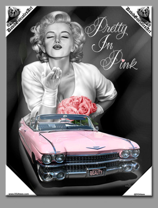 PRETTY IN PINK - Lienzo pequeño - 12" X 16"