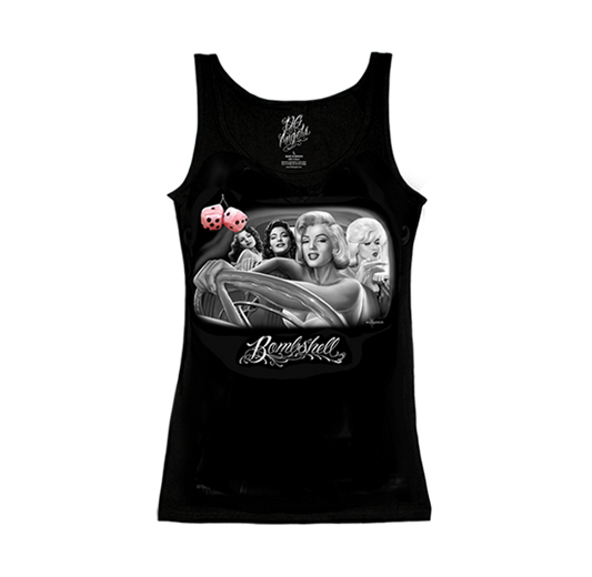 Camiseta sin mangas para mujer estilo retirado - Bombshell