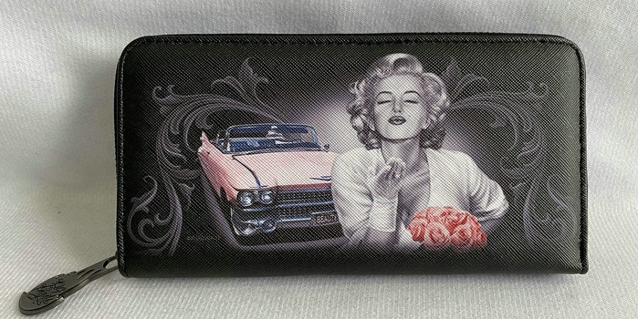 PRETTY IN PINK - WOMENS ZIPPERED WALLET