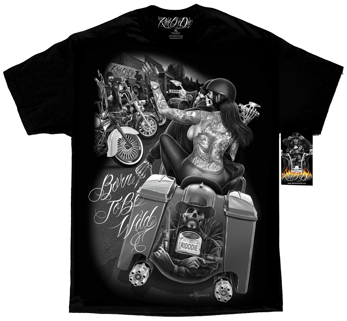 Camiseta para hombre ROD - NACIDO PARA SER SALVAJE